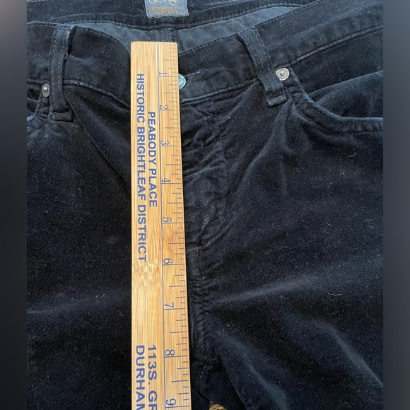 Black Citizens of Humanity Smooth Corduroy/Velvet Pants - Long 31" Inseam! - Picture 6 of 7